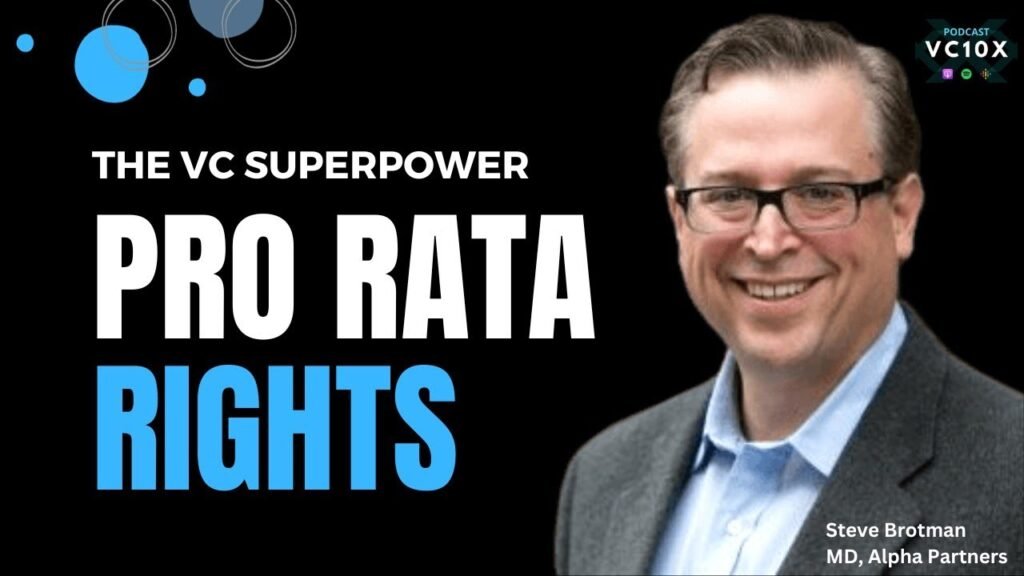 The VC superpower: Pro rata rights featuring Steve Brotman, Alpha Partners